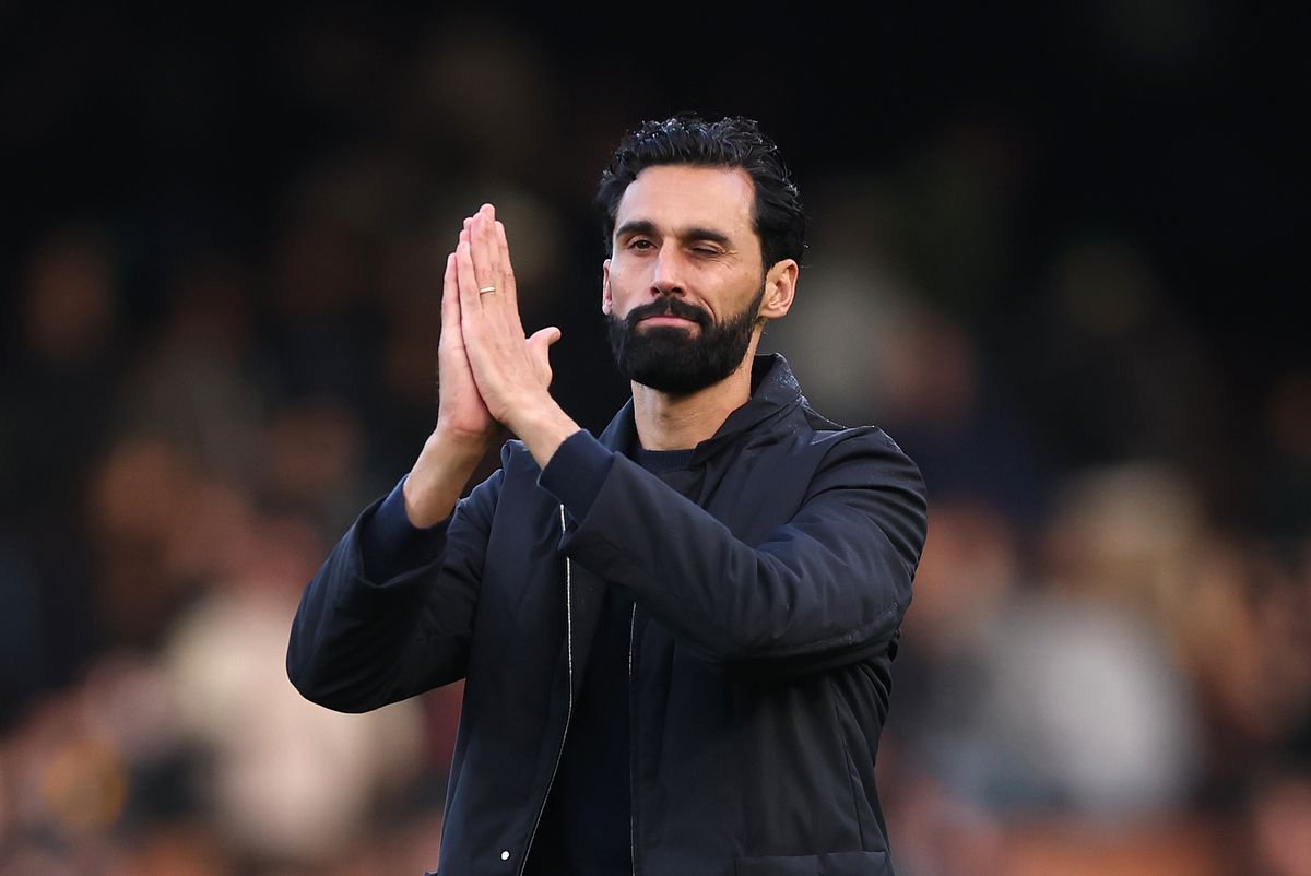 LONDON, ENGLAND - OCTOBER 17: Alvaro Arbeloa, Manager of Fulham, during the Premier League 2026/27 match between Fulham and Hull City at Craven Cottage on October 17, 2026 in London, England. (Photo by Alex Pantling/Getty Images)