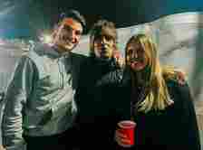 Rice and Lauren alongside rockstar Liam Gallagher in Reading