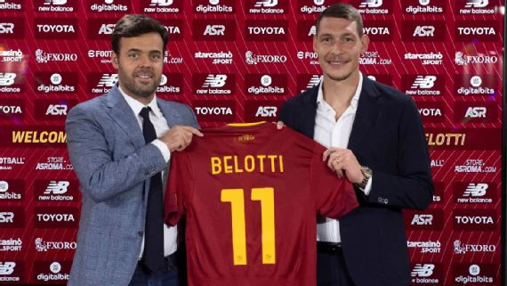 Italy striker Andrea Belotti joins Roma on free transfer from Torino