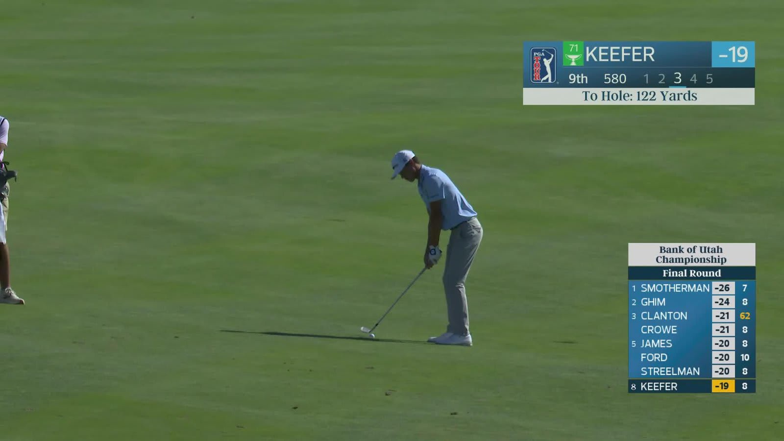 John Keefer reaches par-5 No. 9 in two, makes birdie at Bank of Utah