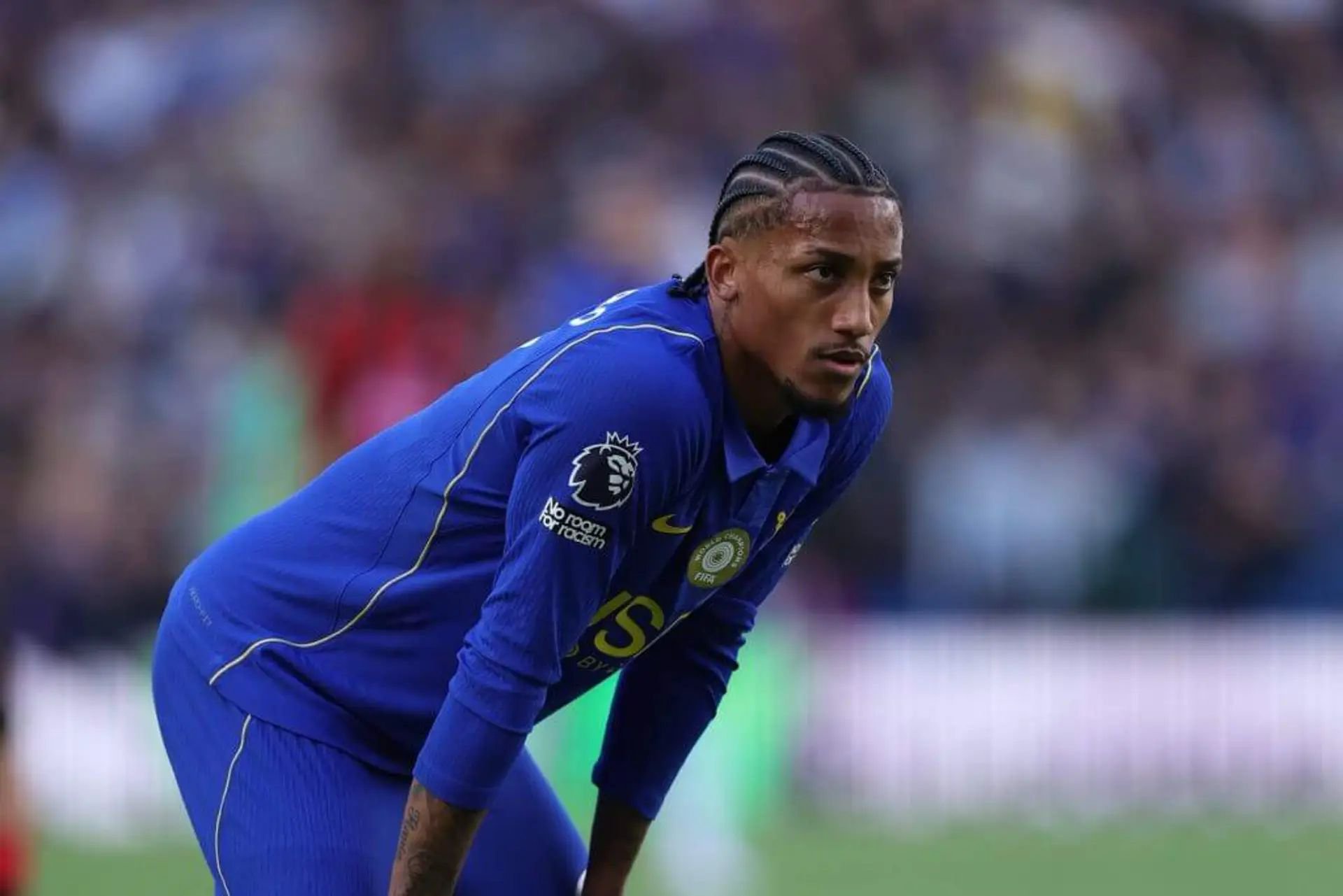 Joao Pedro on the pitch