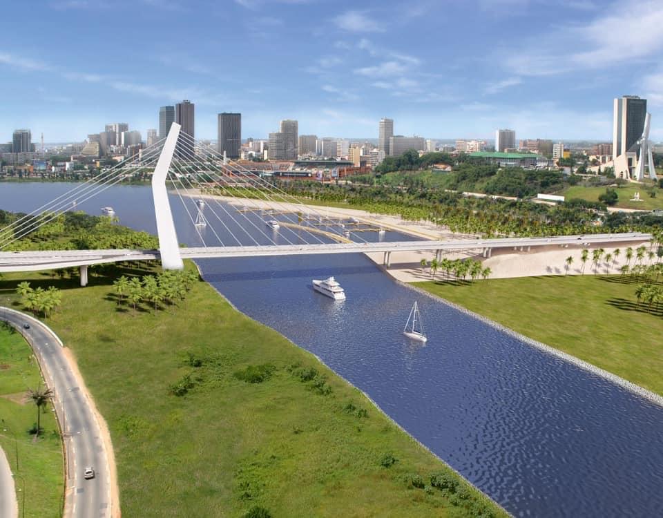 Enfin Le Premier Pont à Haubans Sort De Terre à Abidjan : Les Images ...