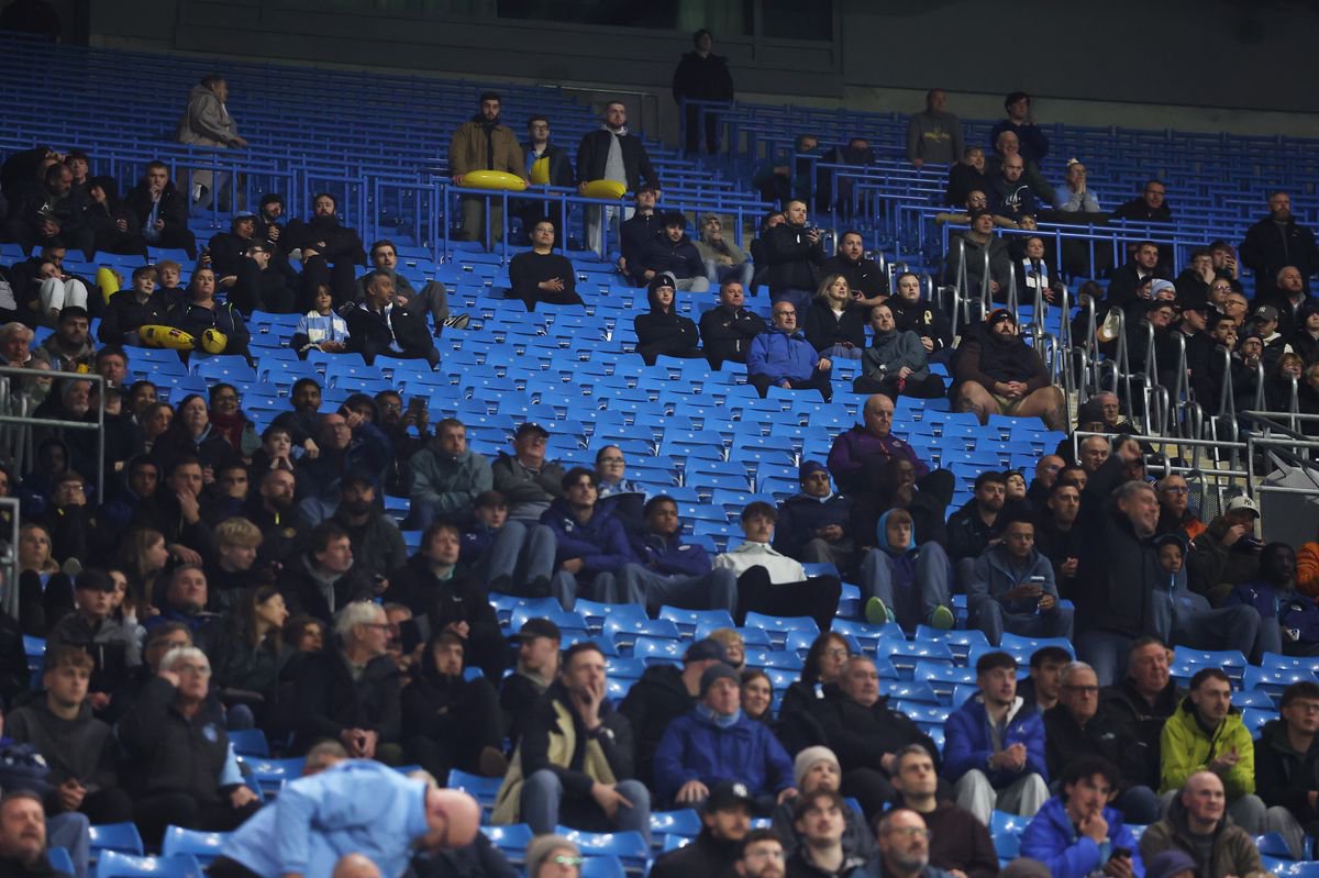 Man City won on Tuesday night in front of a poor Etihad crowd