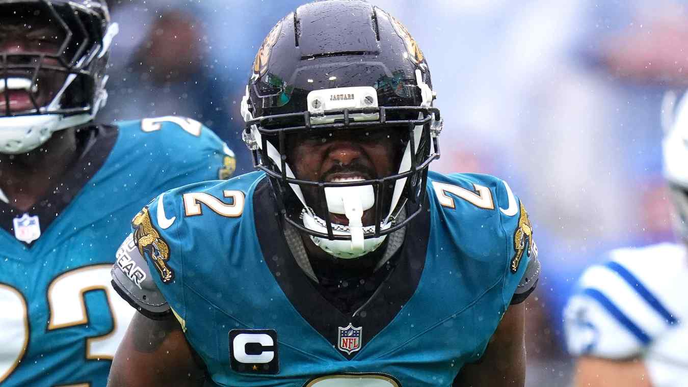 Former Cowboys DB Jourdan Lewis #2 of the Jacksonville Jaguars