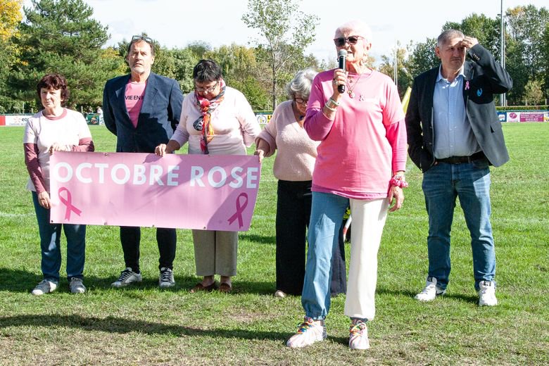 Nicole au rappel d'Octobre rose