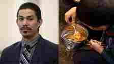 Accused father Anthony Martinez (L) and representational image (R)