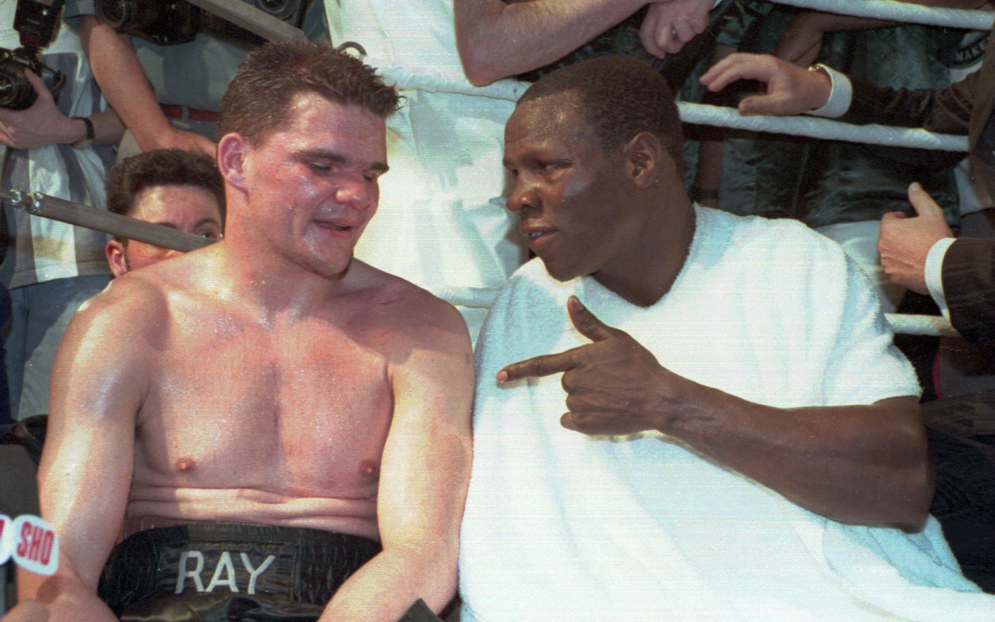 Close and Eubank after their Belfast rematch: 'He took big shots in the 10th round but kept in there,' Eubank said later