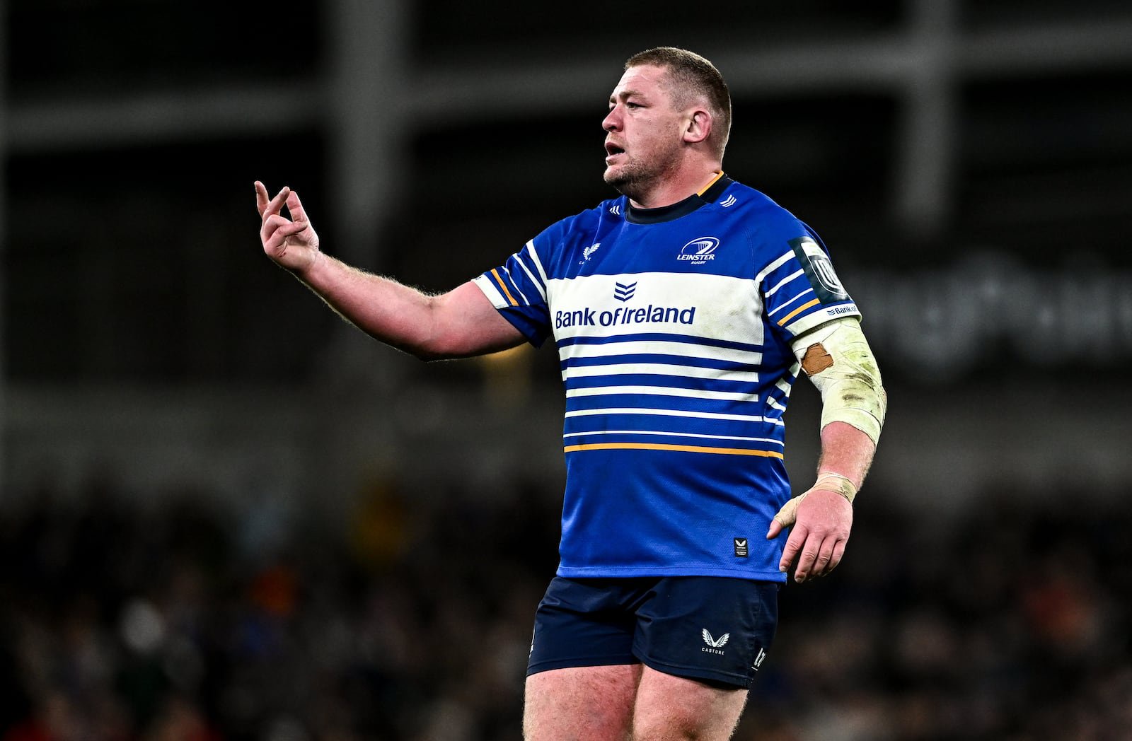 Tadhg Furlong was the subject of a serious complaint by Munster's Gavin Coombes during Saturday's URC match between the provinces at the Aviva Stadium in Dublin. Photograph: David Fitzgerald/Sportsfile via Getty Images