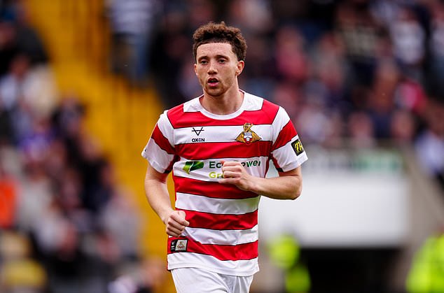 Jordan Gibson bagged a brace for Crewe (Mike Egerton/PA)