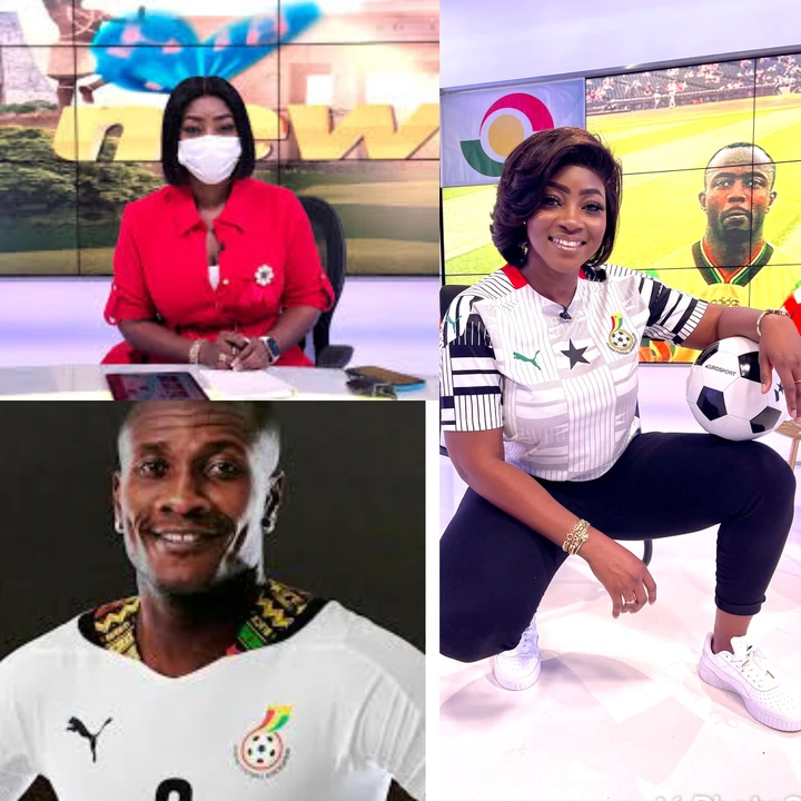 "I can't keep quiet about this, Asamoah Gyan was the first man to give me broken heart"- Tv3 presenter