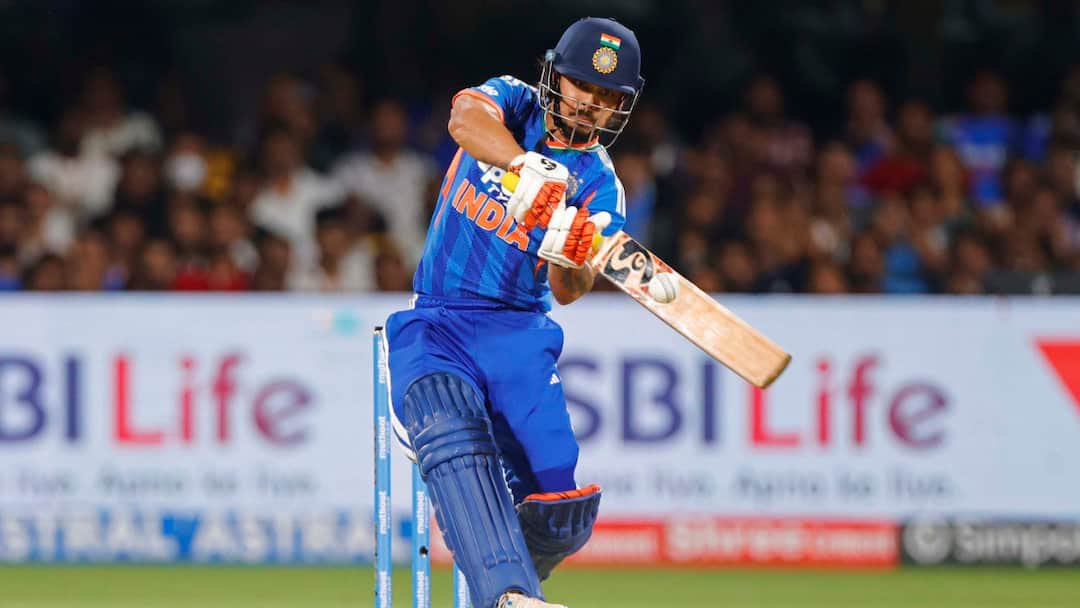 IND vs WI 5th T20I Highlights Ishan Kishan 92-metre six chinnaswamy roof watch video WATCH: Ishan Kishan’s 92-Metre Monster Six Lands On Chinnaswamy Roof, Forces Ball Change