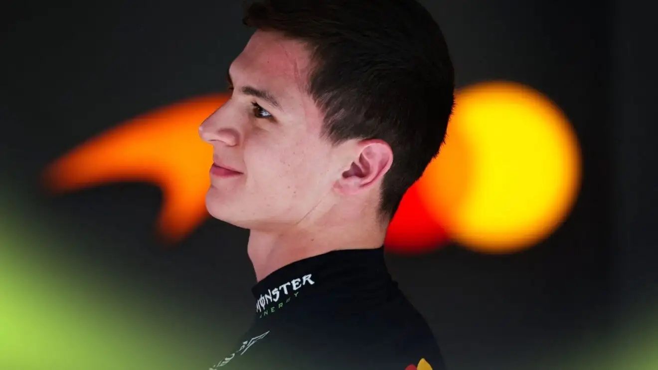 McLaren reserve driver Leonardo Fornaroli pictured at the 2026 Hungarian Grand Prix