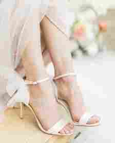 wedding sandals white
