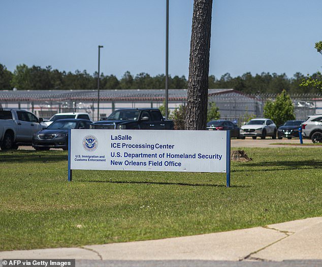 On Tuesday, the child - identified only as V.M.L in court docs - was attending a routine immigration check-in at the New Orleans office of Immigration and Customs Enforcement (ICE) alongside her Honduran-born mother and 11-year-old sister