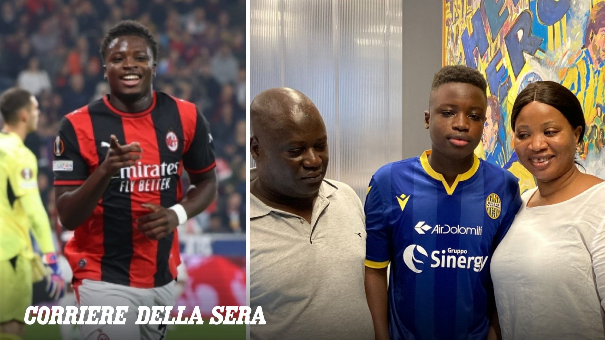 AC Milan striker Alphadjo Cisse celebrates his 20th birthday
