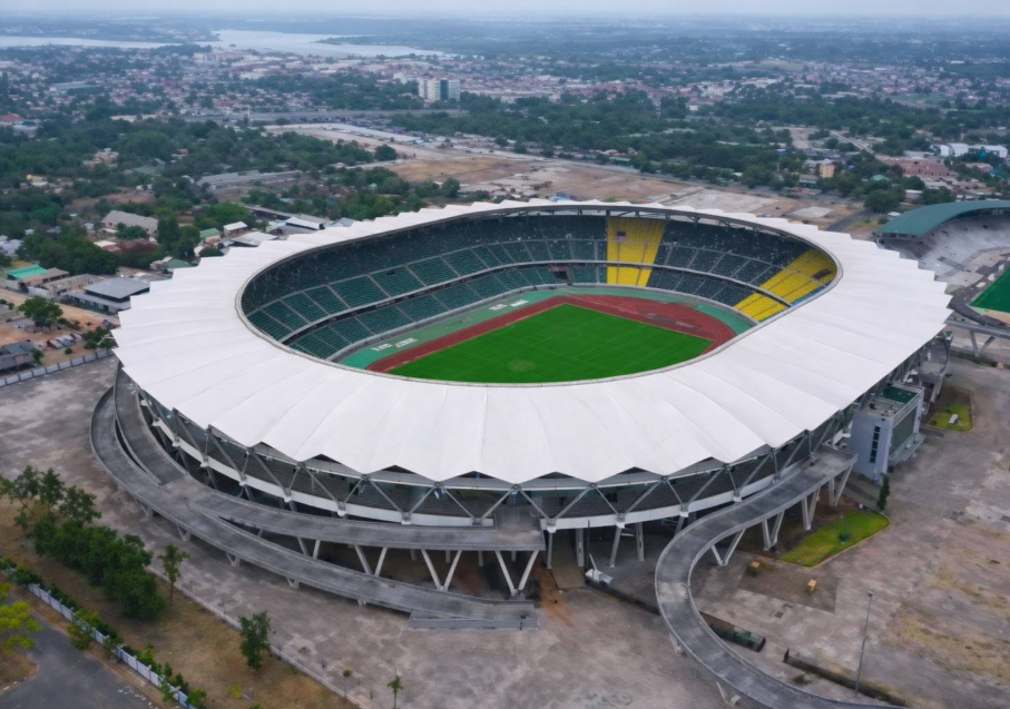 The aerial view of Tanzania's Benjamin Mkapa Stadium. PHOTO/https://www.facebook.com/groups/1897130754513046