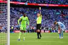 Onana received a second booking during the penalty shootout