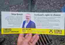 Labour claim SNP have been handing out these leaflets from five years ago during the current election campaign