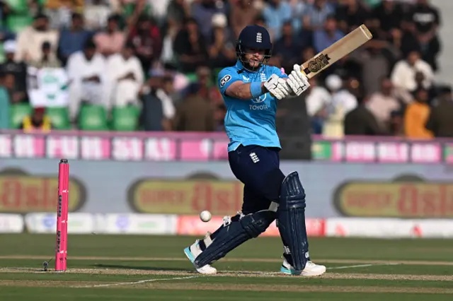 Ben Duckett of England bats