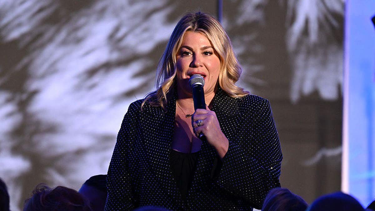 Actress/comedian Heather McMahan performs onstage during the 2025 GCAPP EmPower Party at Atlanta History Center on November 13, 2025 in Atlanta, Georgia.