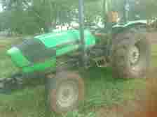 One of the tractors waiting for repairs. (PHOTO CREDIT: Marie-Therese Manlong)