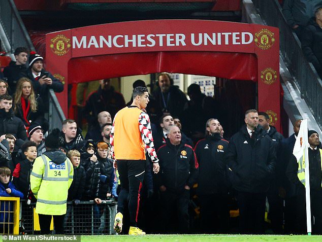 Ten Hag dropped Ronaldo in October 2022 after he refused to come on as a substitute against Tottenham and walked down the tunnel before the end of the match