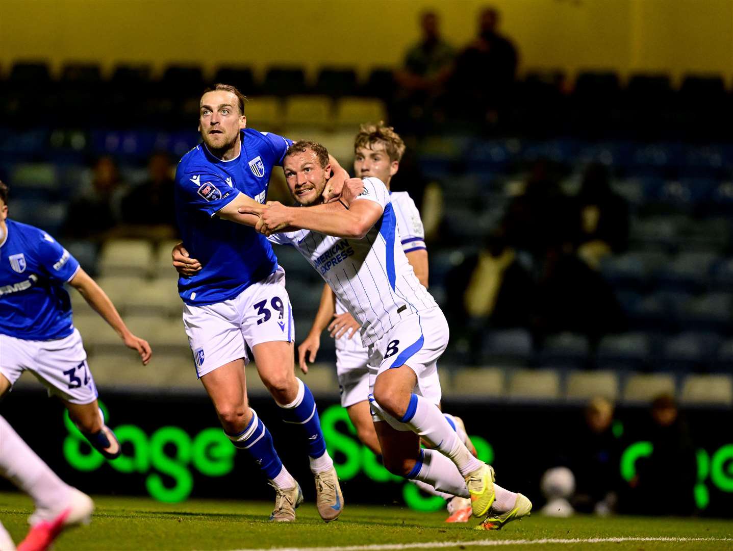 Tom Eaves made his first start for the Gills since joining the club again Picture: Barry Goodwin