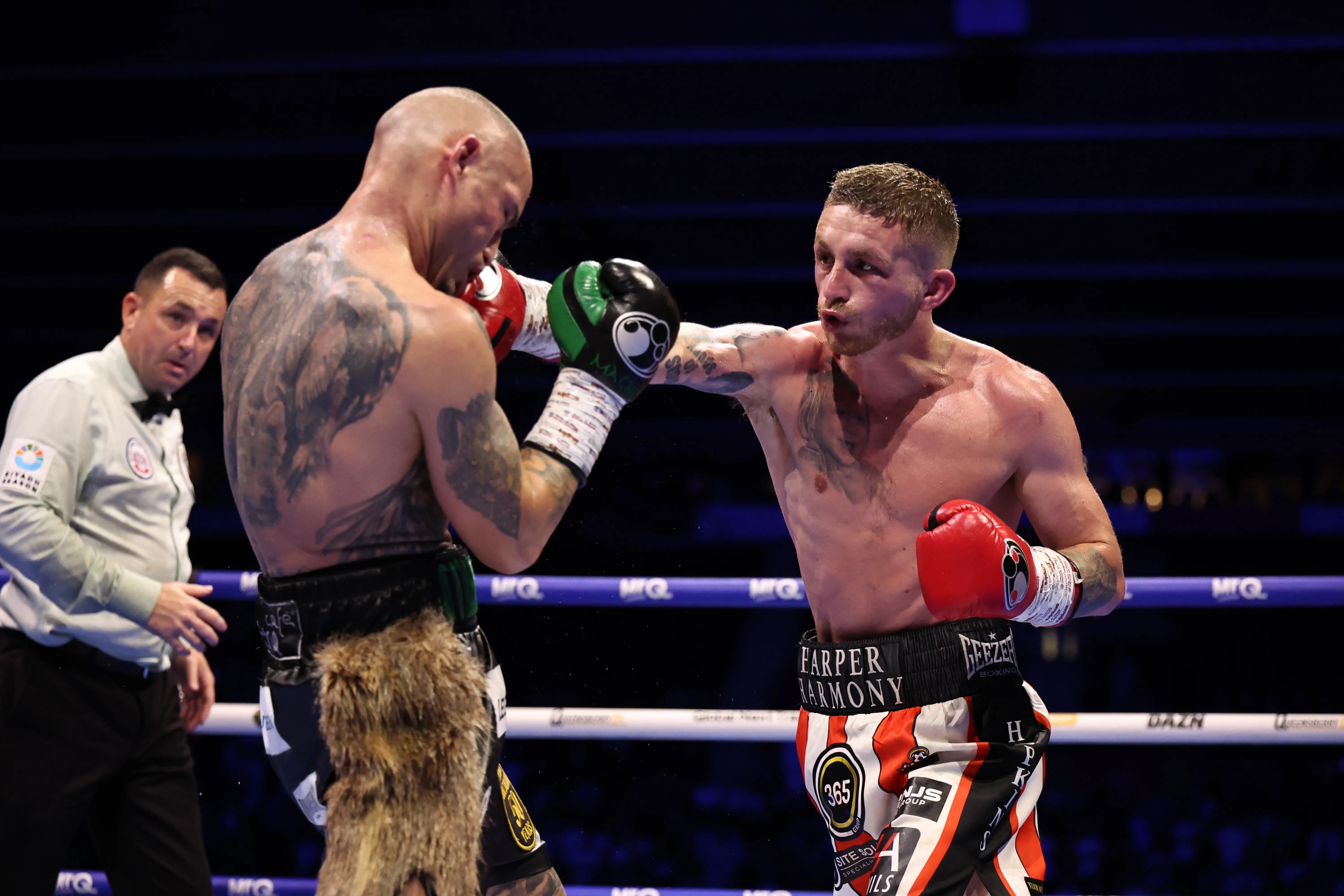 Ryan Garner lands a right hand in his win over Michael Magnesi on June 20, 2026 at St Mary's