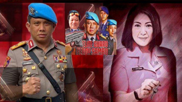 Kolase Foto Putri Candrawathi Suami dan Ajudan