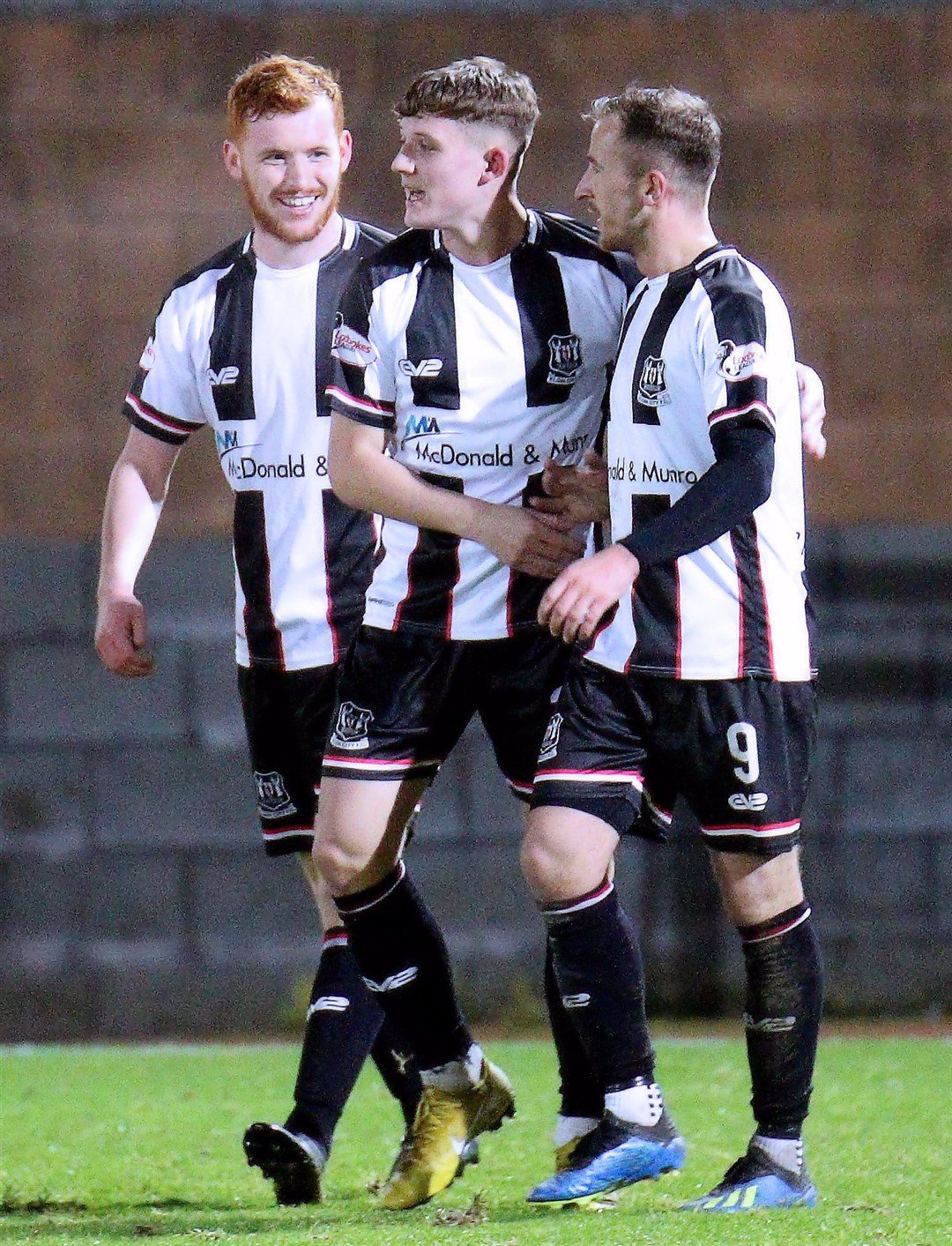 Owen Loveland celebrates scoring for Elgin City at University of Stirling in 2018. Picture: Bob Crombie