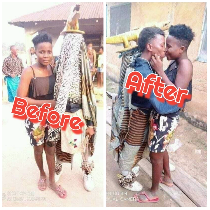 See What Masquerade Did After He Saw His Girlfriend That Got People Talking