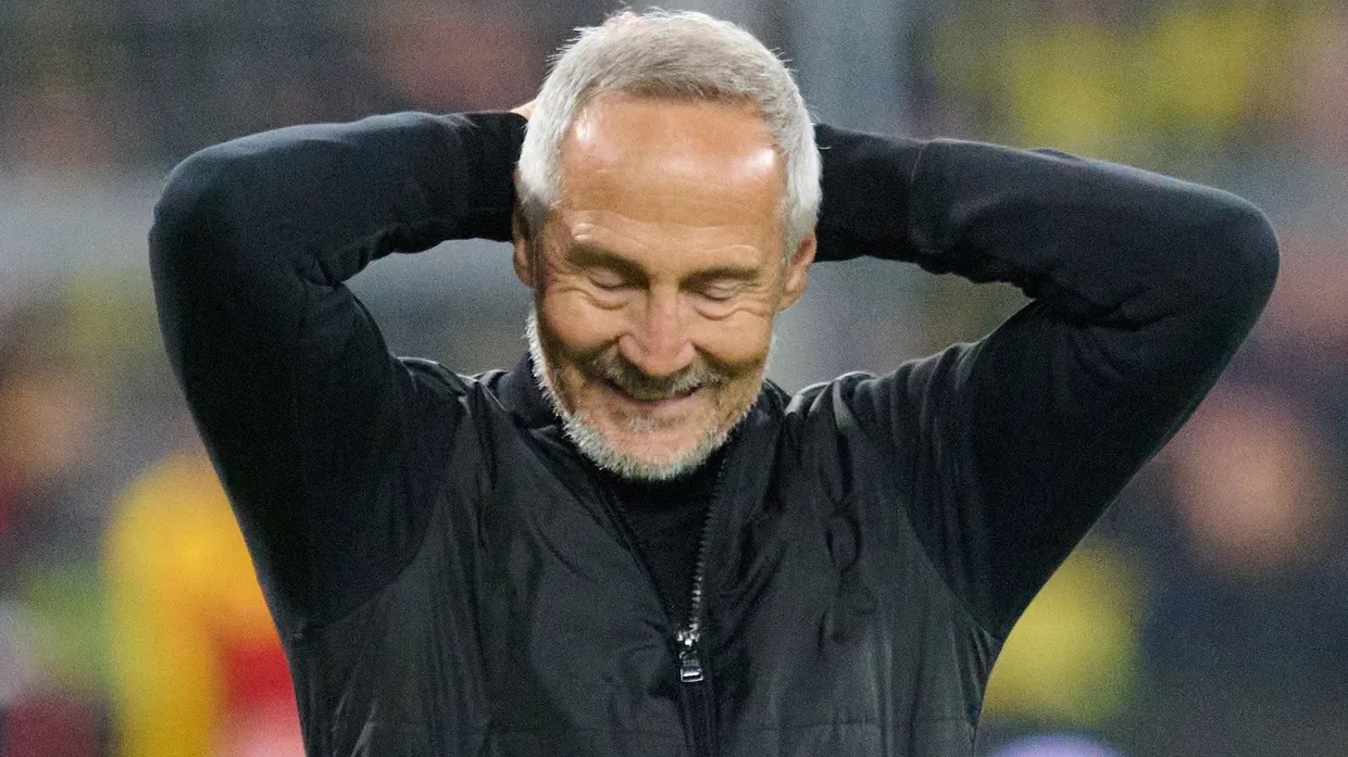Will mehr: Das 0:1 im Duell mit Borussia Dortmund ärgert Eintracht-Trainer Adi Hütter.