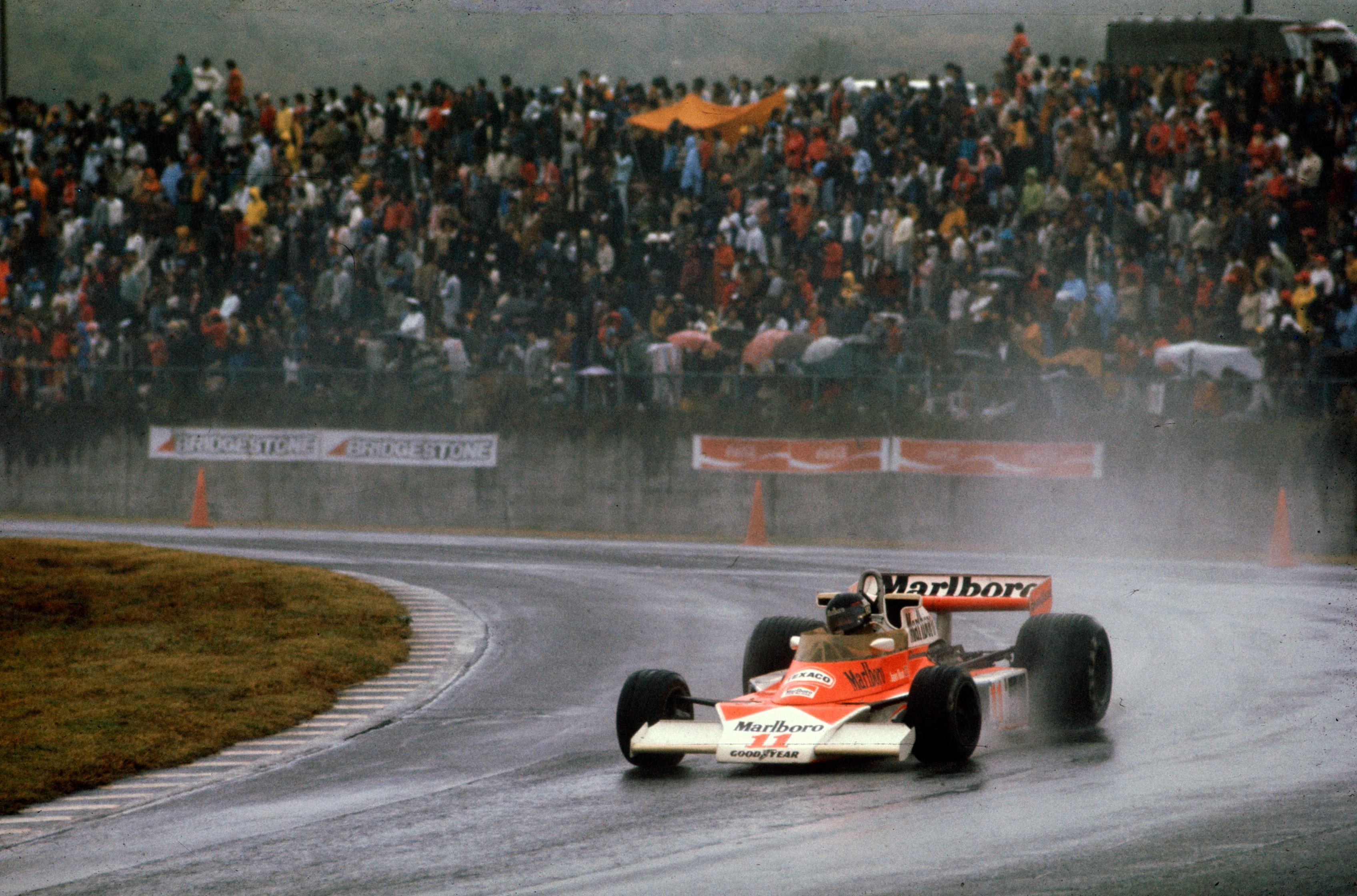 FUJI INTERNATIONAL SPEEDWAY, JAPAN - OCTOBER 24: James Hunt, McLaren M23 Ford during the Japanese