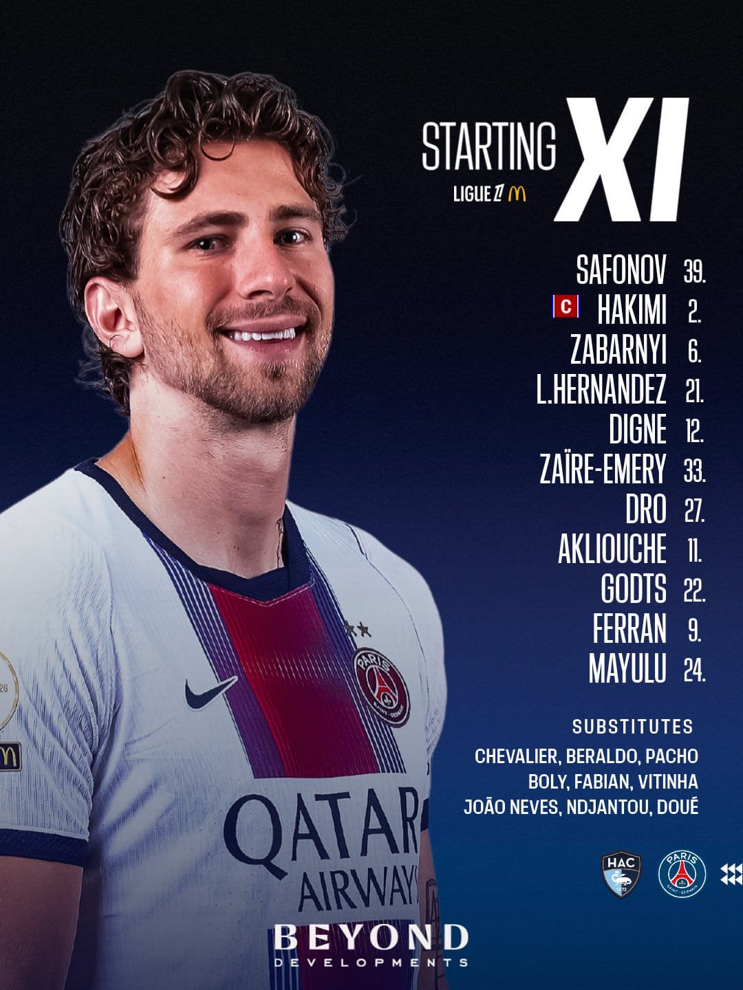 PSG lineup
