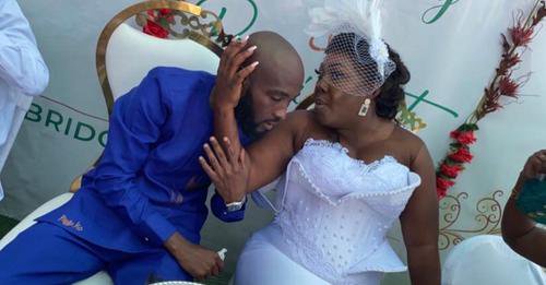 {Photos} Kumawood Actress, Bridget Serwaa Agyemang Finally Tied Knots in Traditional Style