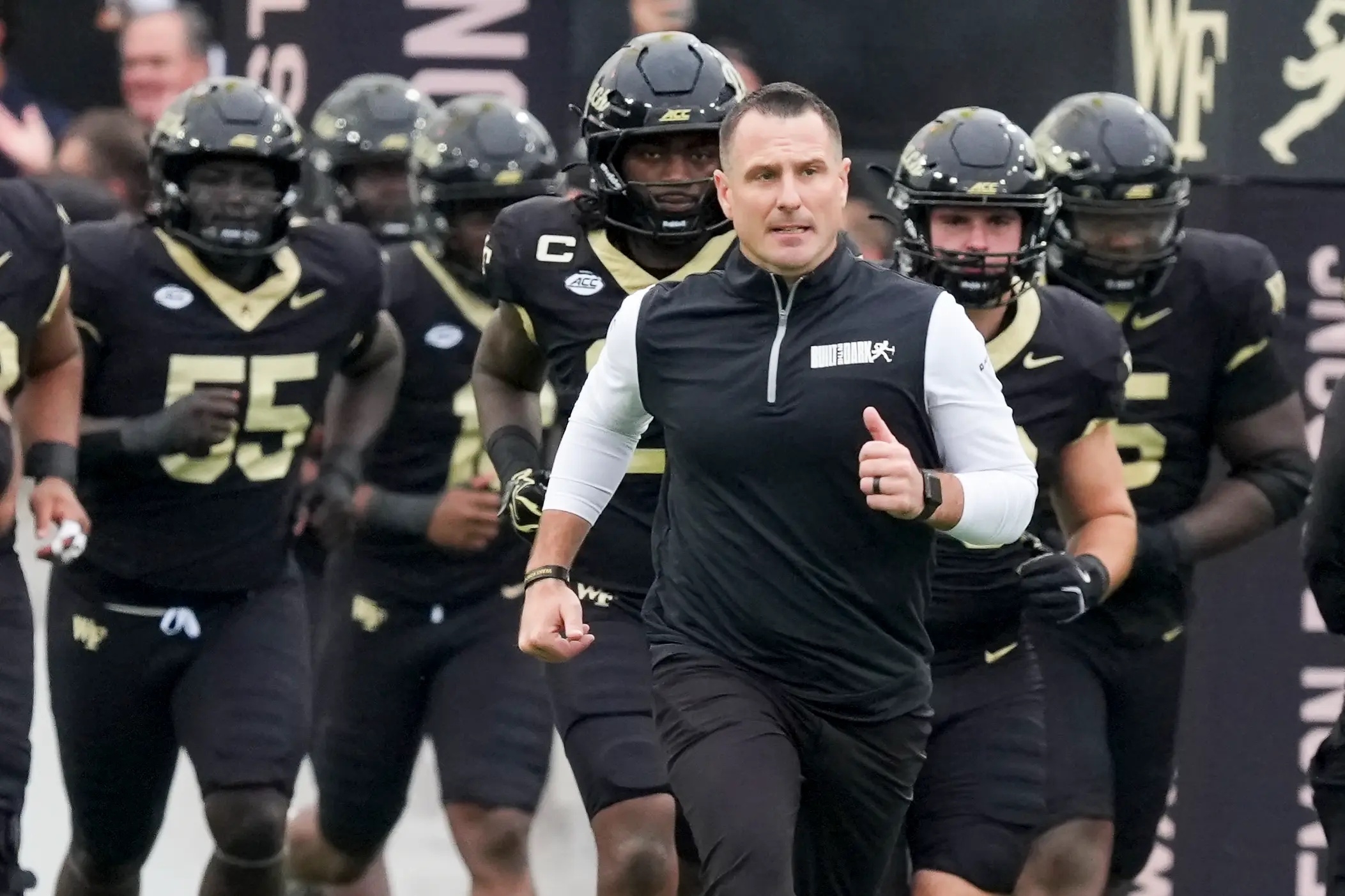 Wake Forest coach Jake Dickert 