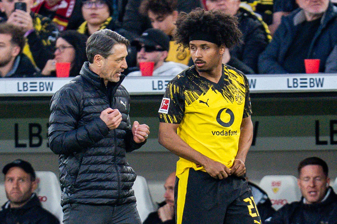 Nicht immer ein versöhnliches Verhältnis: BVB-Trainer Niko Kovač (links) und Karim Adeyemi.