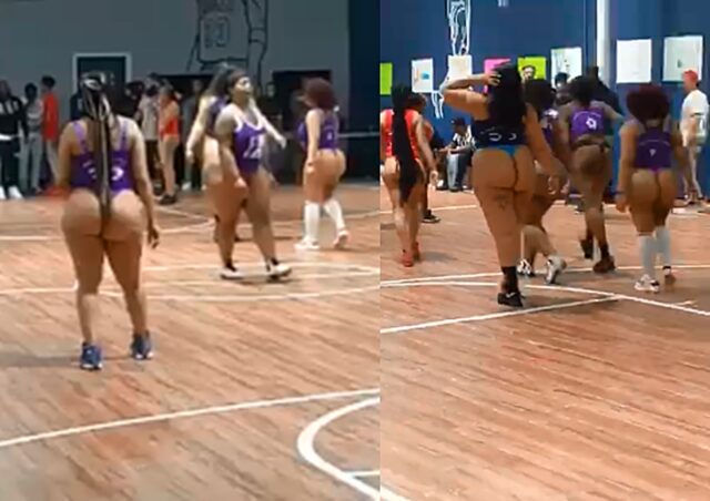 basketball wearing underwear