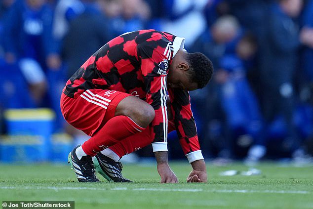 Fulham's Kenny Tete looks broken after his side conceded two late goals against Ipswich last weekend to lose 2-1