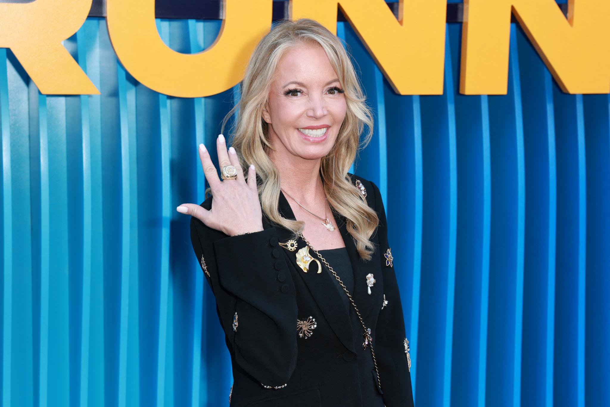 U.S. executive Jeanie Buss attends the premiere of Netflix's "Running Point," Season 2, at the Egyptian Theatre in Hollywood on Wednesday, April 15, 2026.