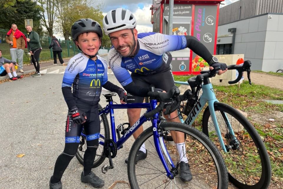 Thomas Lefebvre a couru avec son fils Louis.