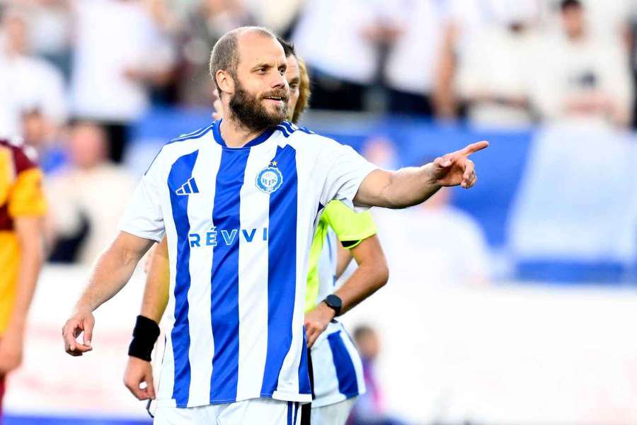 Pukki in action for HJK against Motherwell earlier this season