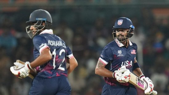 Saiteja Mukkamalla and Monank Patel stitched together a brilliant partnership to steady the USA progress.(PTI)