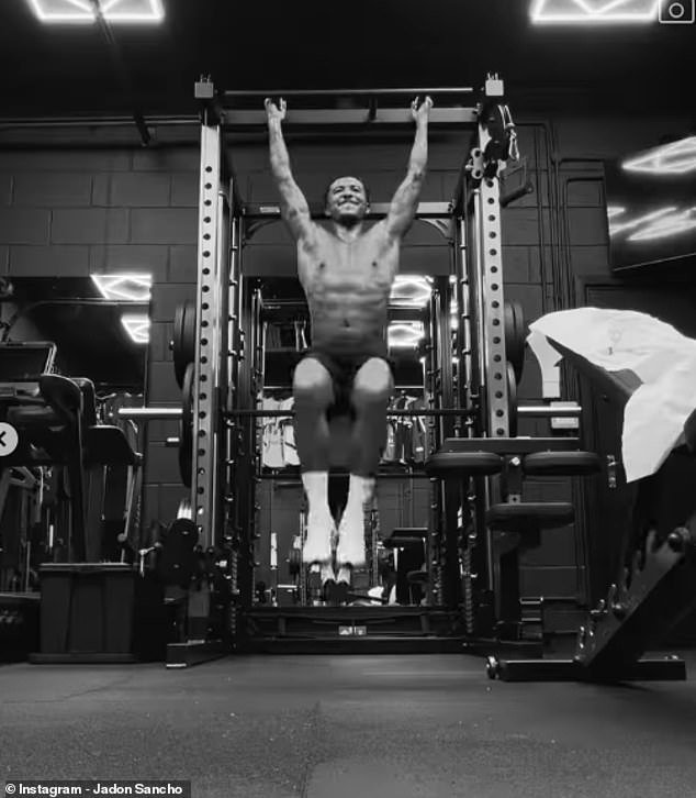 Sancho is a free agent after leaving United in the summer but he has been training hard as he considers his next step