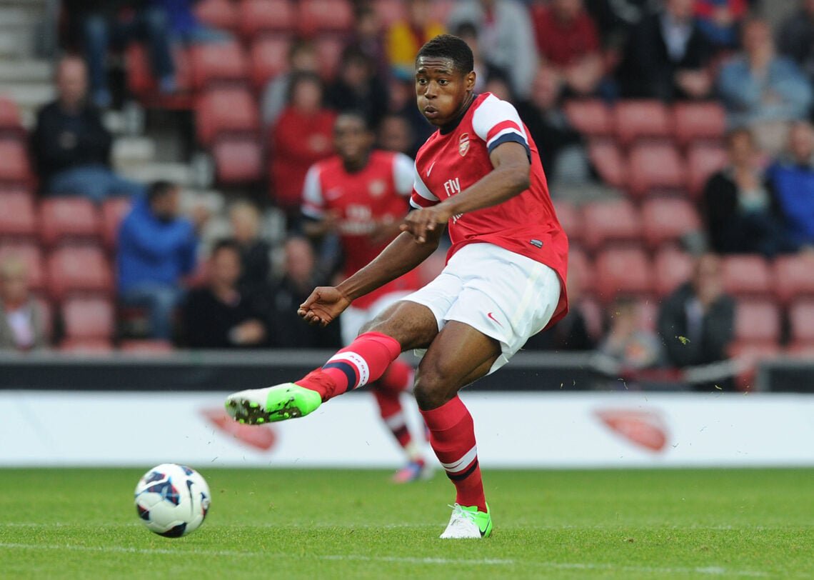 Former Arsenal midfielder Chuks Aneke in action in 2012