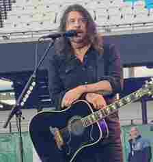 Addressing his fans at the London Stadium last month, Foo Fighters frontman Grohl said they were in the right place for 'raw live rock 'n' roll music' as he aimed a jibe at Taylor Swift