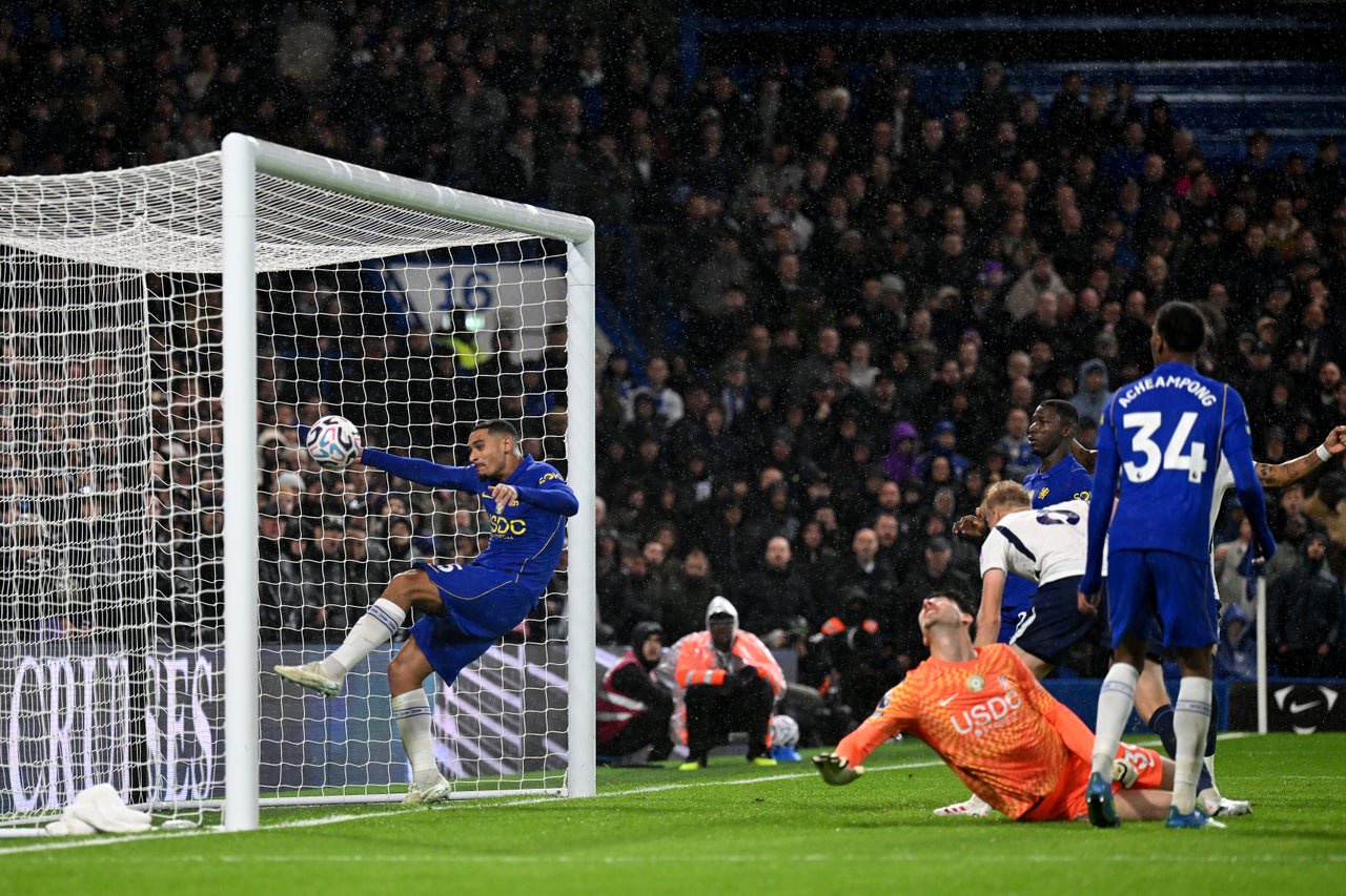 Mike Penders spills the ball into his own goal from a Tottenham corner (Getty)