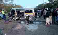 RIP: Grief As 10 Killed, 2 Injured After 14- seater Matatu Crashes Following Tyre Burst | image 2