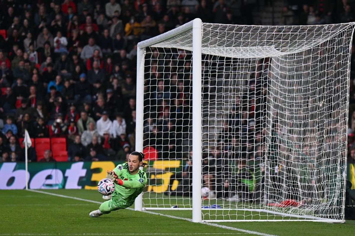 James Trafford of Leeds United saves a shot