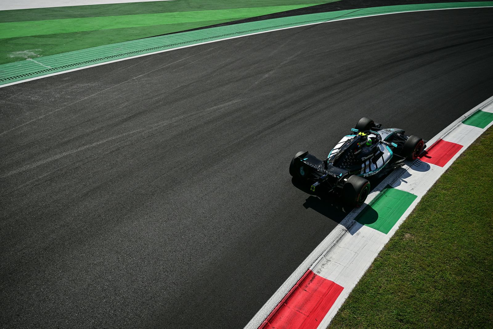 A race car on a track.